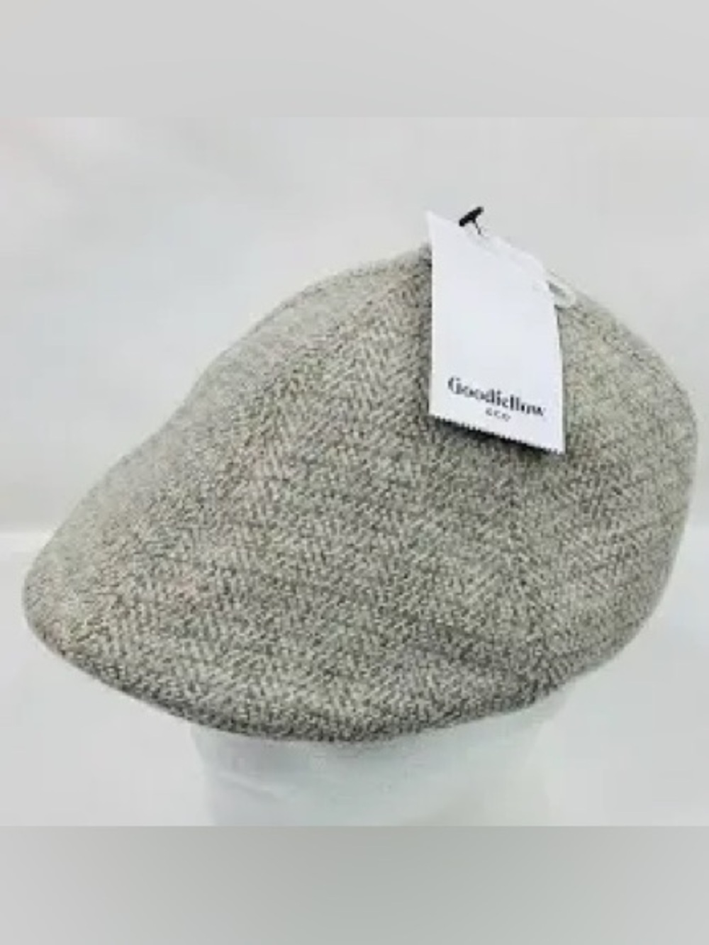 Goodfellow & Co Men’s Flat Cap Newsboy Hat Gray Oatmeal L/XL New With Tags